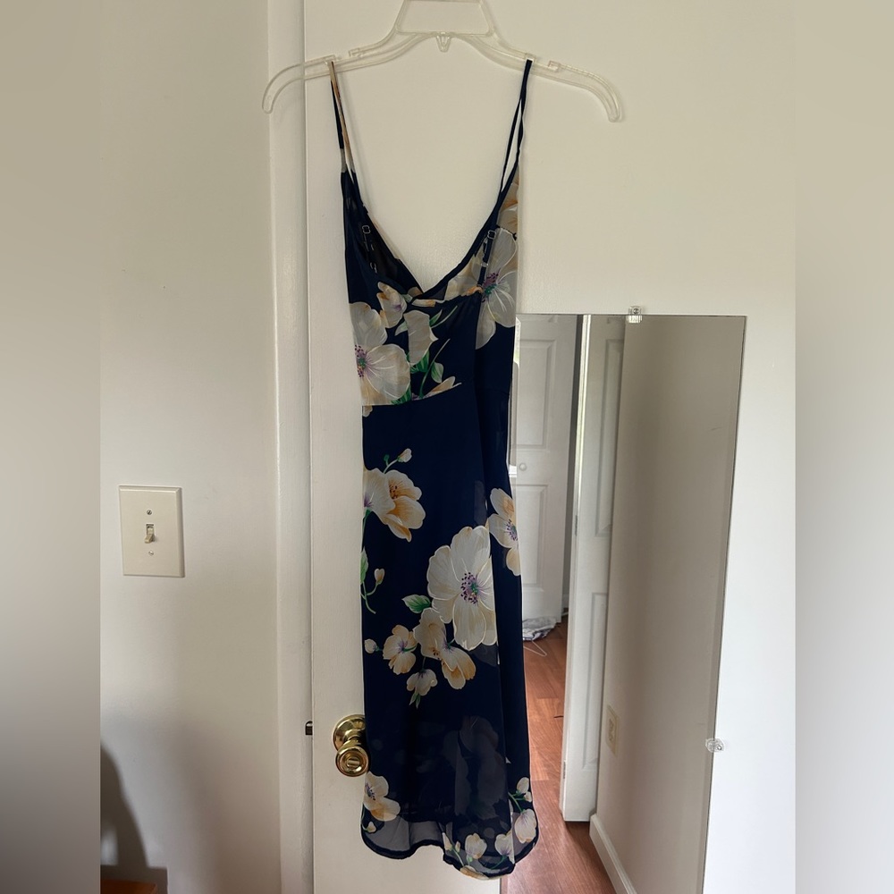 Blue floral primitive beginnings dress size s